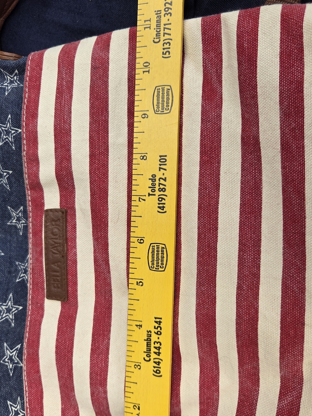Bella Taylor Americana Star & Stripe Crossbody Bag in Red and Blue - Picture 6 of 7
